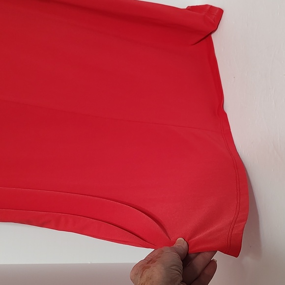 Red Susan Graver Modern Essentials Tunic Top sz 1X - Picture 4 of 6